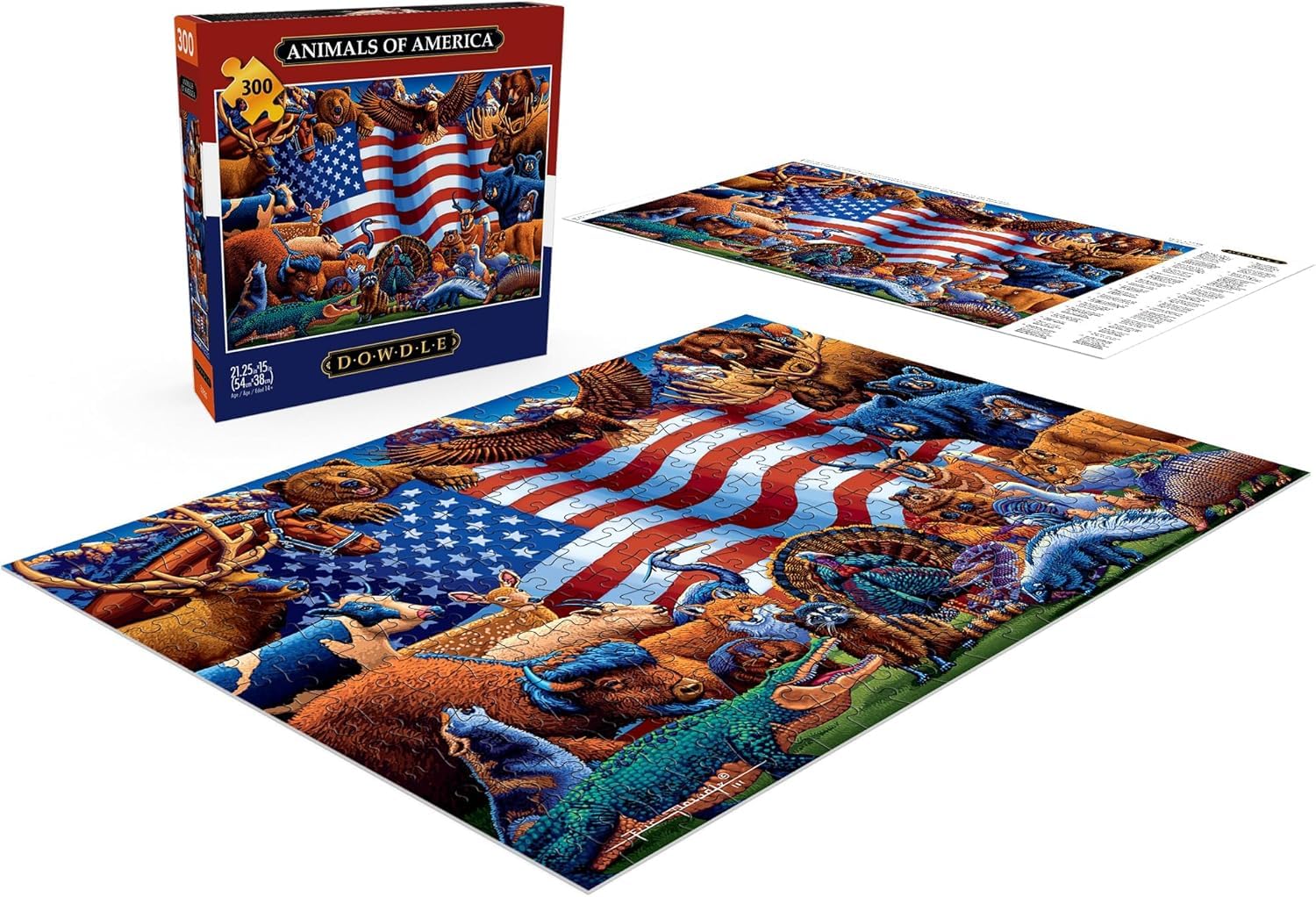 Amazon | Buffalo Games - Dowdle - Animals of America - 300 ラージ